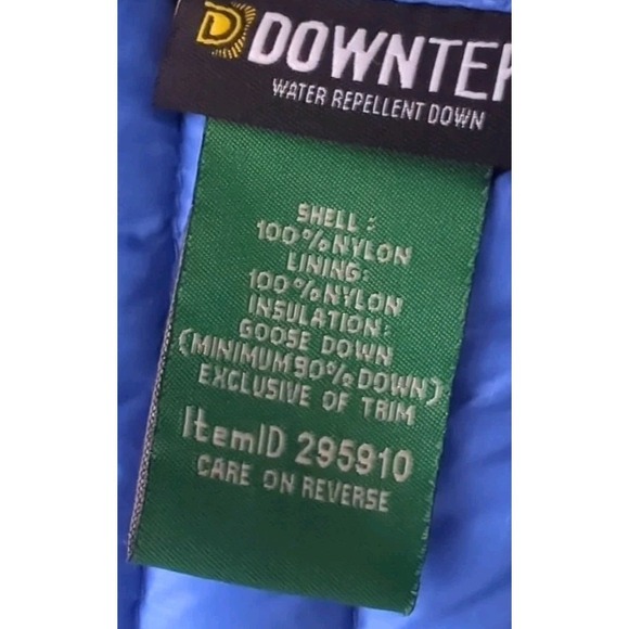 L.L. Bean Downtek Goose Down Pertex Quantum Puffer Vest Blue Women's Size M Reg - Picture 8 of 11